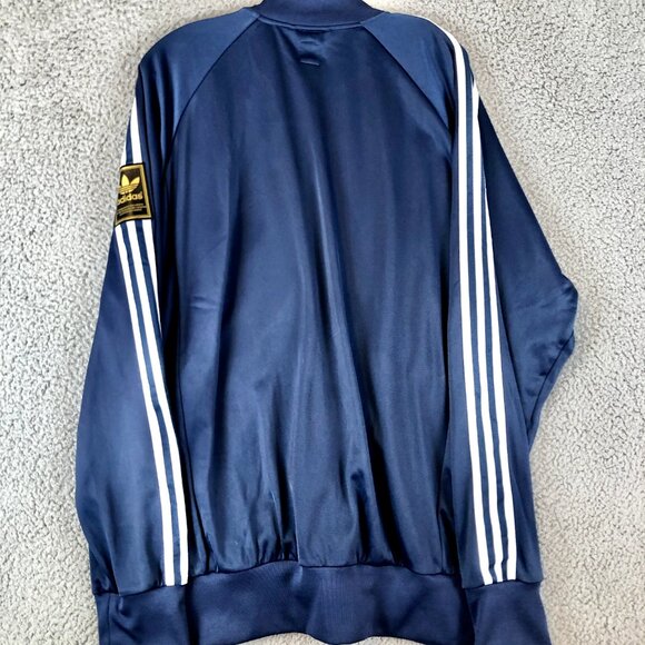 Adidas RUN DMC Super Star Patch Trefoil Blue Track Jacket Size M Korn Nu Metal - Picture 2 of 7